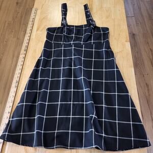 Hot Topic Black Strap Mini Dress Sleeveless Silver Buckle Stretch Small